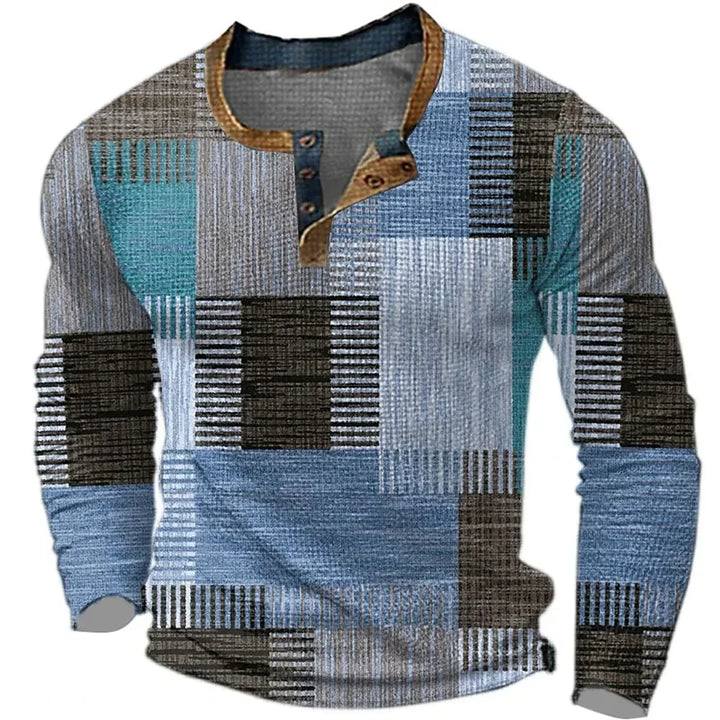 Soreth - Patchwork-Langarmhemd mit weicher Haptik