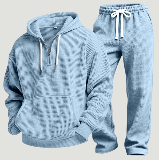 Osric - Set aus Waffelstrick-Hoodie und Jogginghose