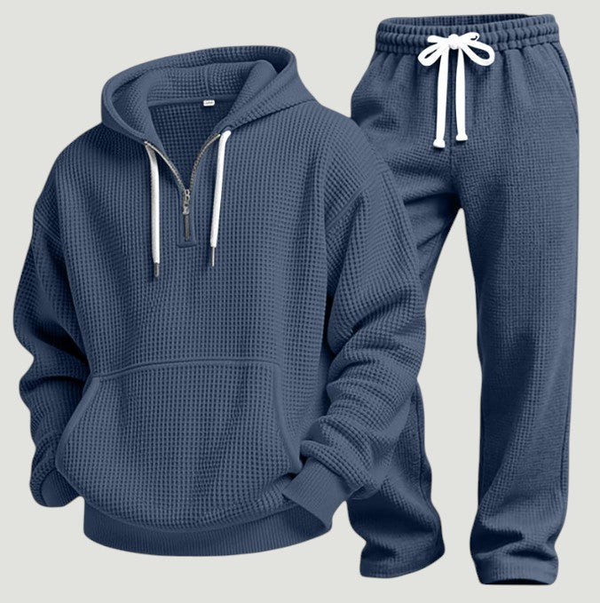 Osric - Set aus Waffelstrick-Hoodie und Jogginghose