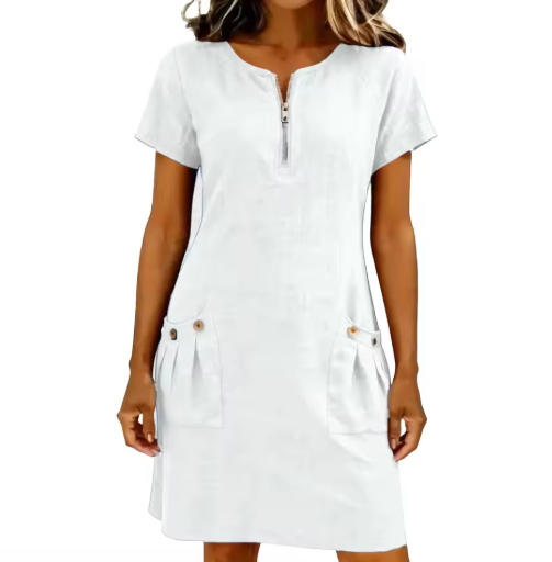 Adelise - Soft-Touch-Sommerkleid mit V-Ausschnitt