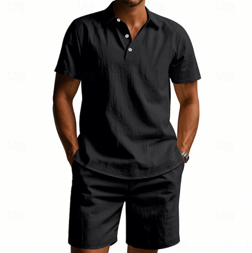 Gervase - atmungsaktives Polo- und Shorts-Set