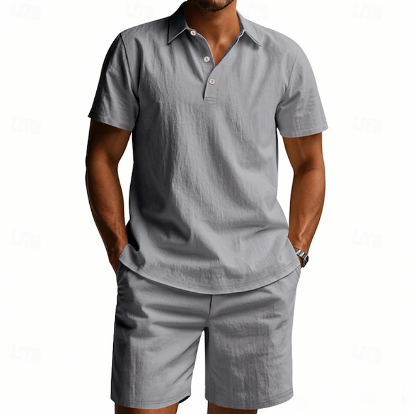 Gervase - atmungsaktives Polo- und Shorts-Set