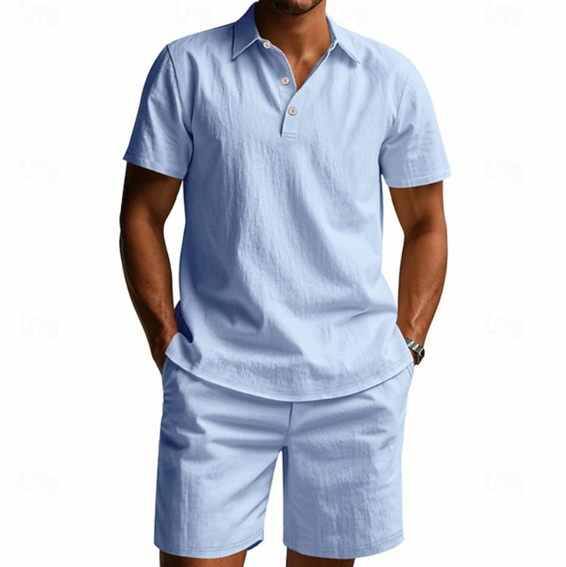 Gervase - atmungsaktives Polo- und Shorts-Set
