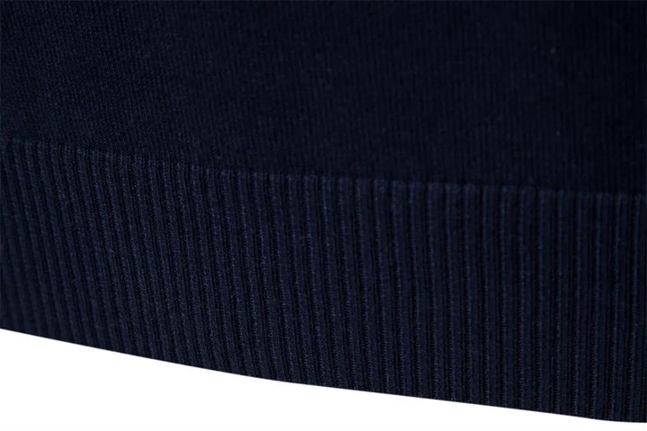 Sylvar - Stretchstrick-Viertelreißverschluss-Pullover