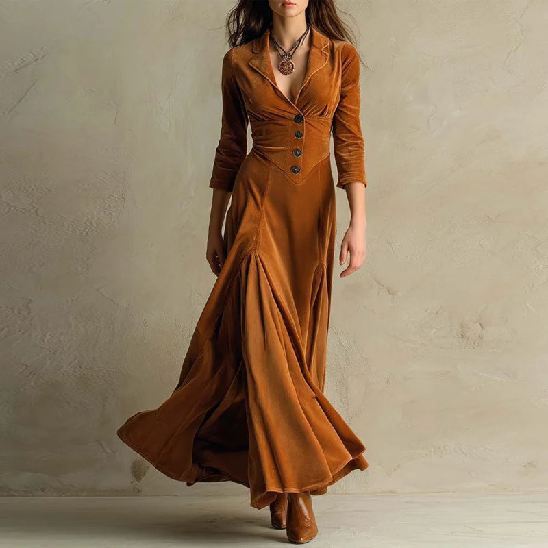 Arvela - Soft-Touch-Maxikleid