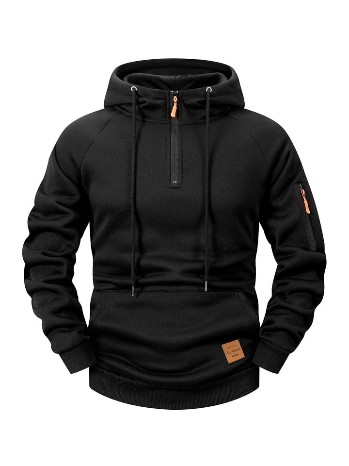 Quenford - Softtouch-Reißverschluss-Hoodie