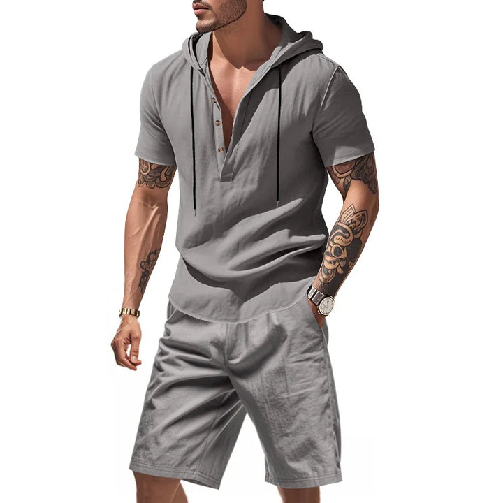 Dylan - Atmungsaktives Set aus Hoodie und Shorts