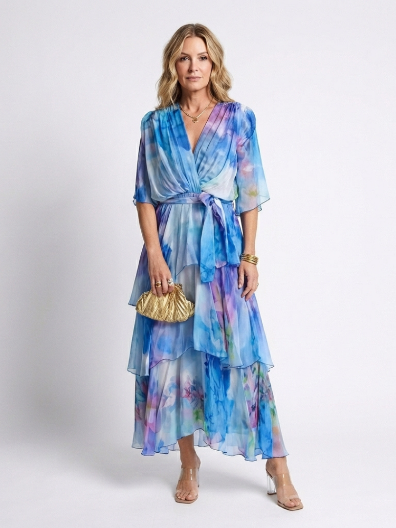 Elsinora - Softtouch-Stufen-Maxikleid