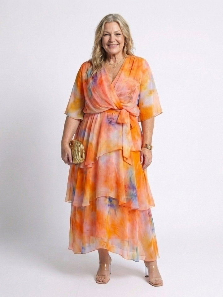 Elsinora - Softtouch-Stufen-Maxikleid