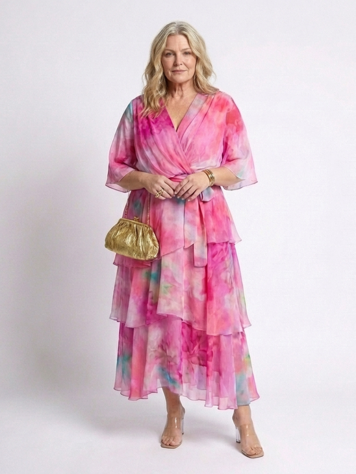 Elsinora - Softtouch-Stufen-Maxikleid