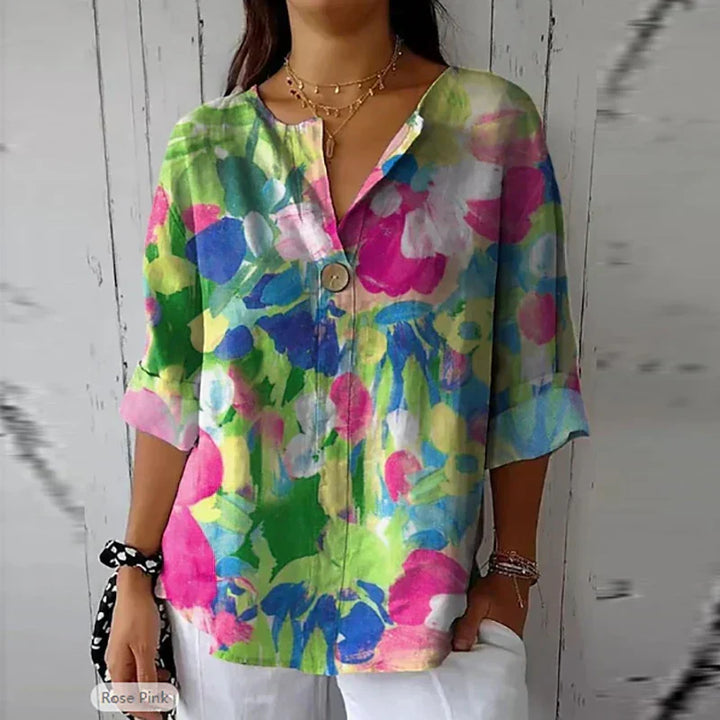 Selynra - Leichte florale Bluse