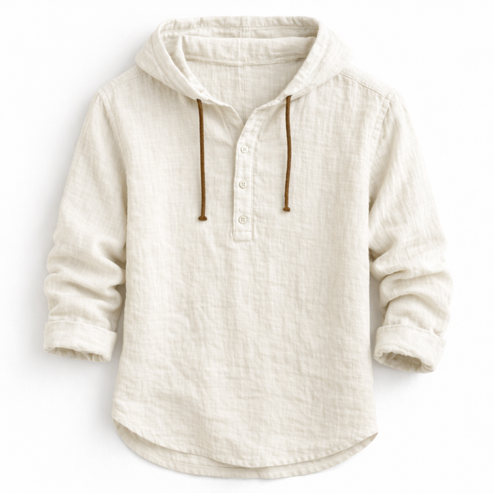Alton - Atmungsaktiver Leinen-Hoodie