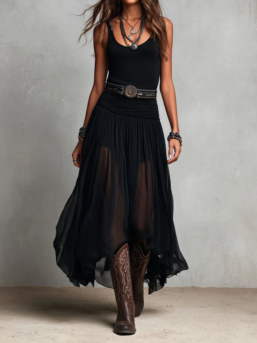 Cressina - Luftig-zartes Maxikleid