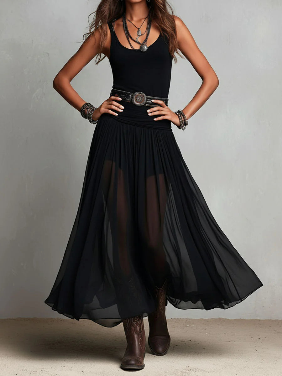 Cressina - Luftig-zartes Maxikleid