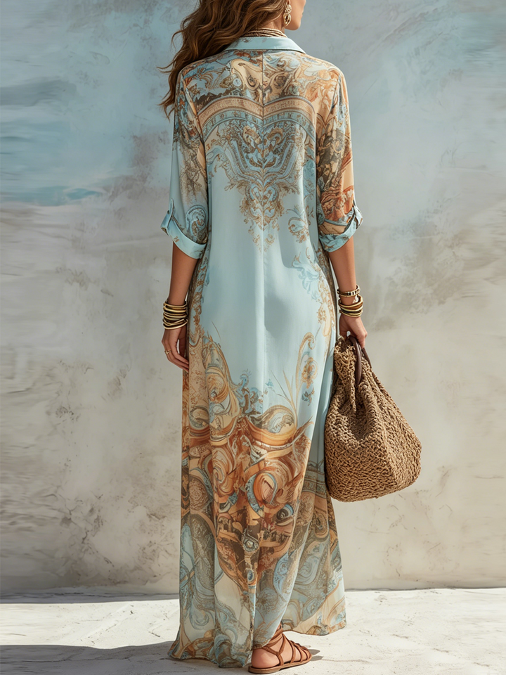 Amorette - Luftiges Maxi-Hemdblusenkleid