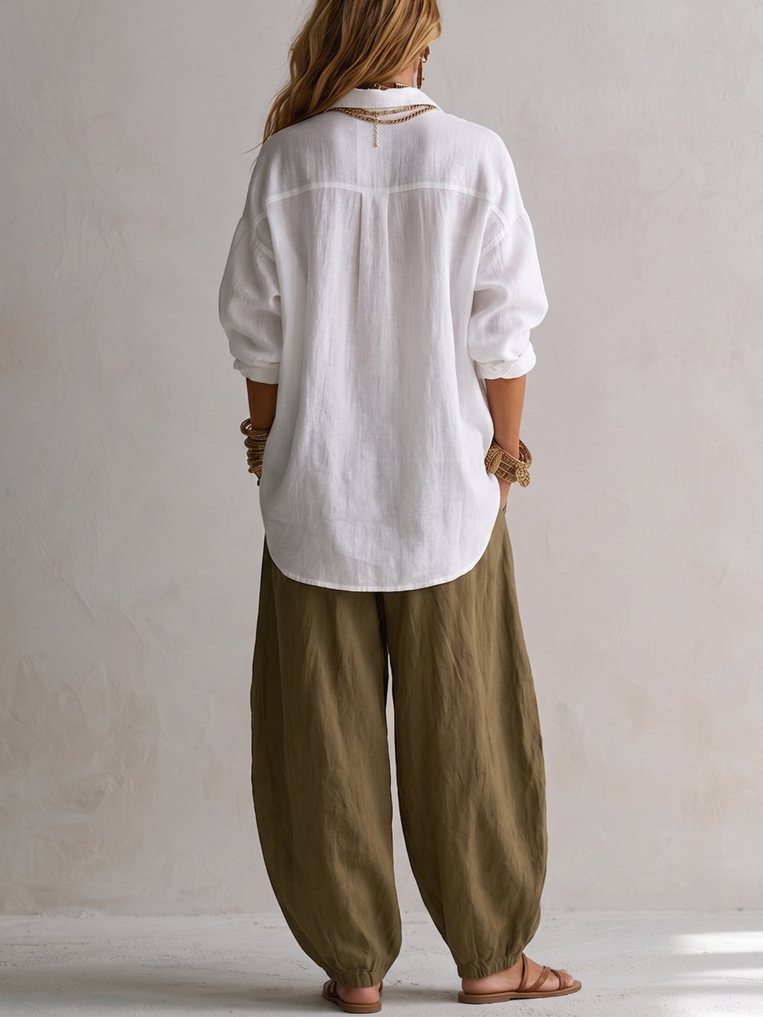 Coravelle - Set aus skulpturalem Hemd und Ballonhose
