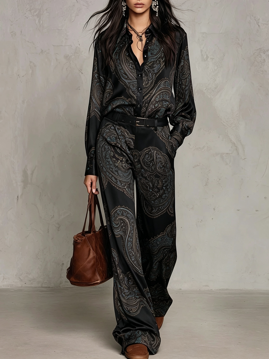 Lorelei - Seidiger Paisley-Zweiteiler