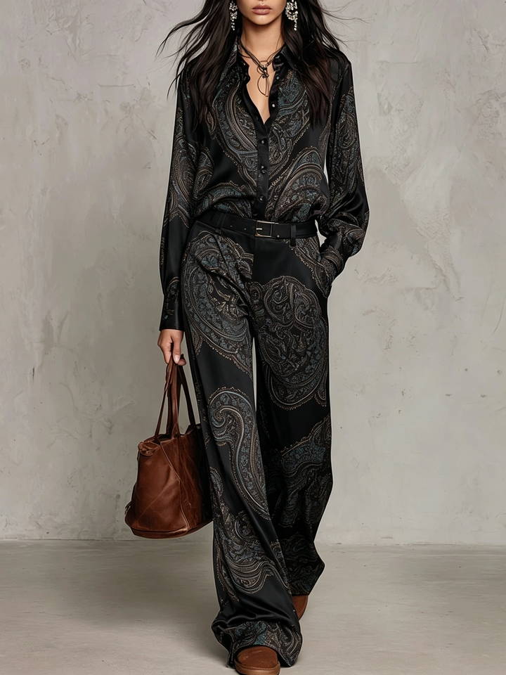 Lorelei - Seidiger Paisley-Zweiteiler