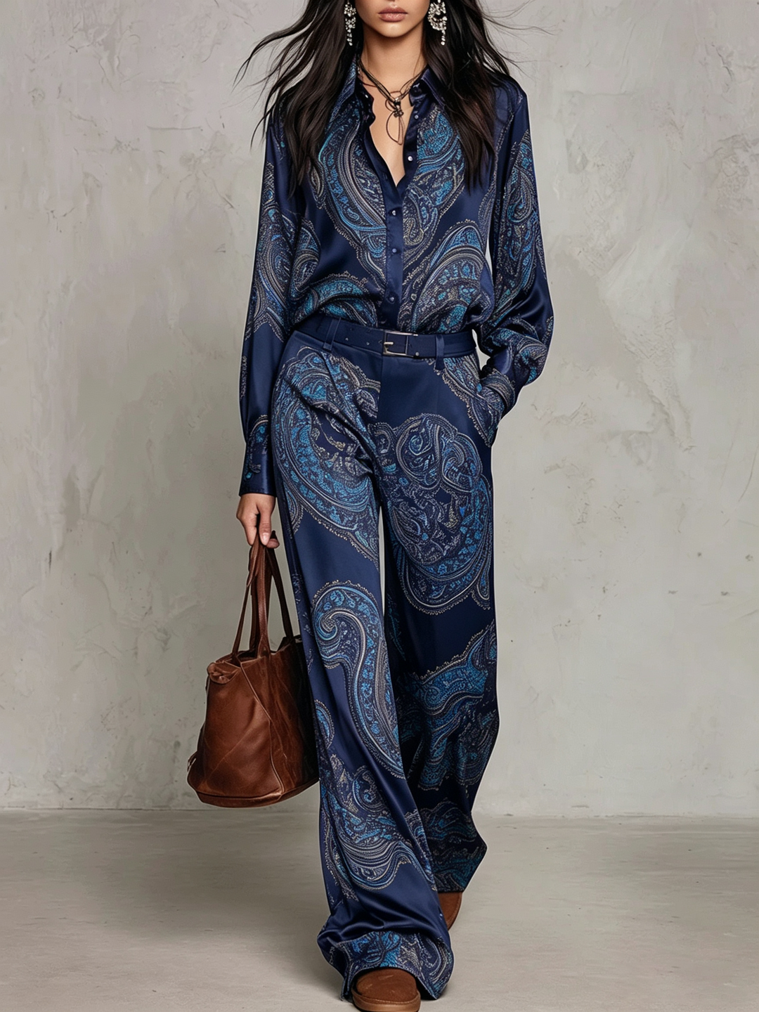Lorelei - Seidiger Paisley-Zweiteiler
