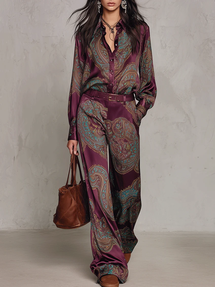 Lorelei - Seidiger Paisley-Zweiteiler