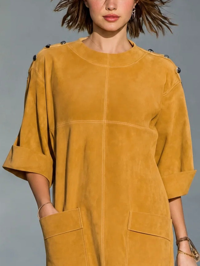 Caliandra - Samtiges Minikleid im Retro-Stil