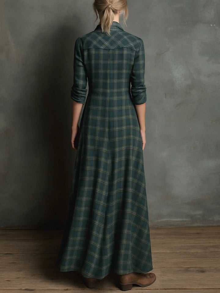 Zuri - Elegantes Maxi-Hemdblusenkleid