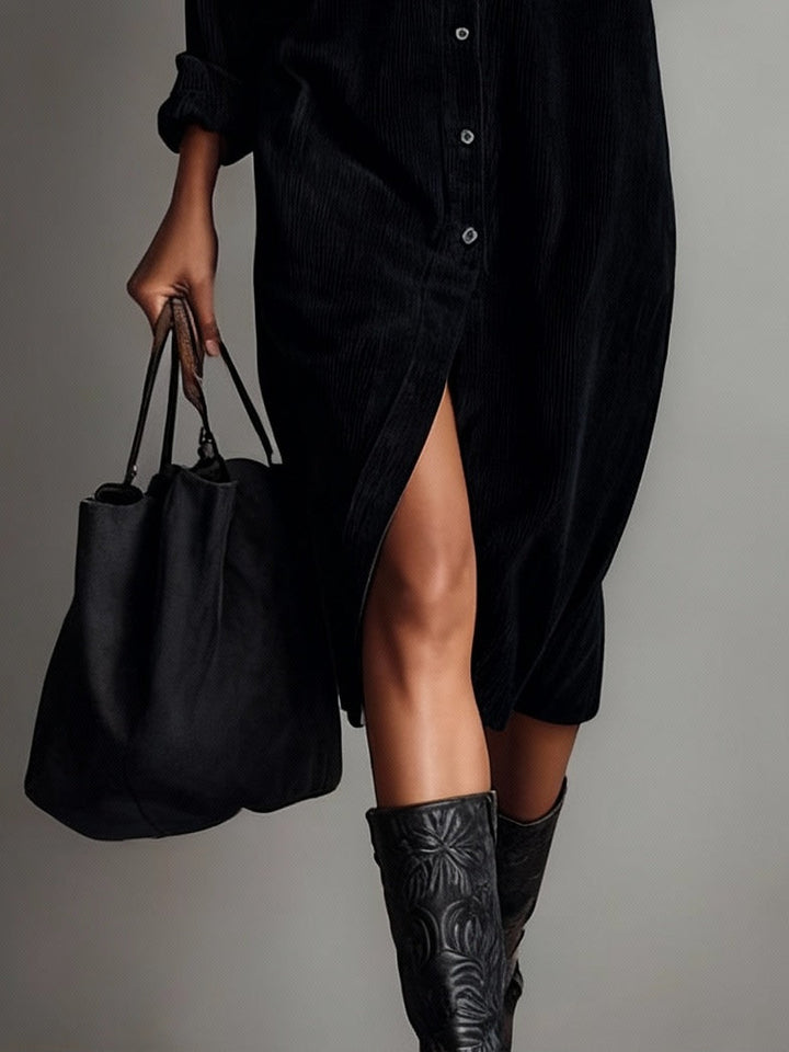 Adara - Soft-Touch-Midikleid