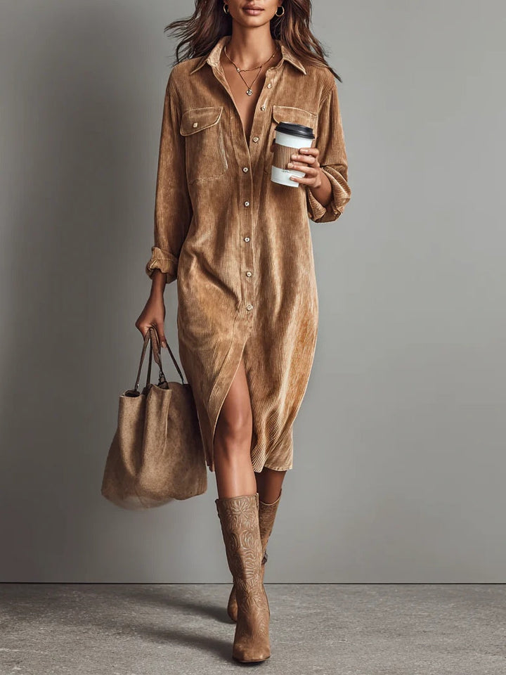 Adara - Soft-Touch-Midikleid