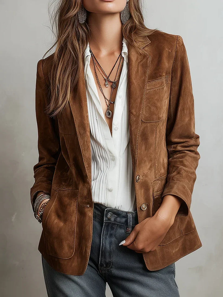 Josie - Blazer mit Kontrastnähten