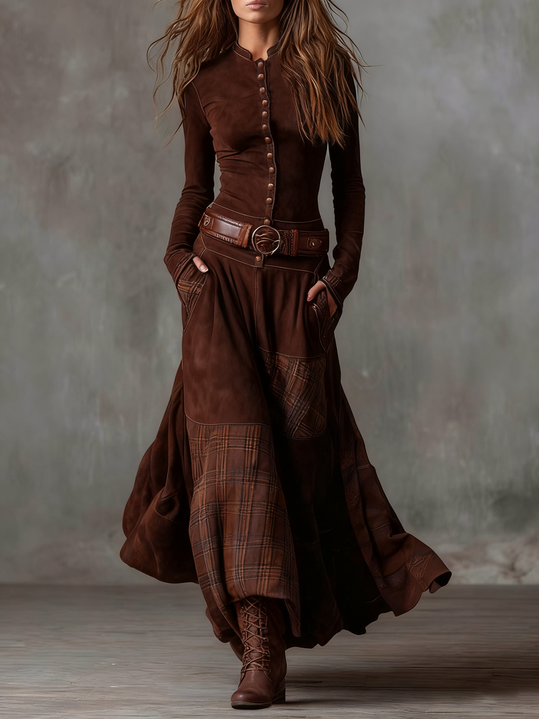 Feline - Softes Patchwork-Kleid