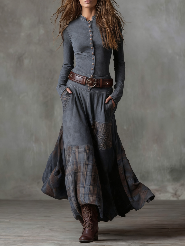 Feline - Softes Patchwork-Kleid