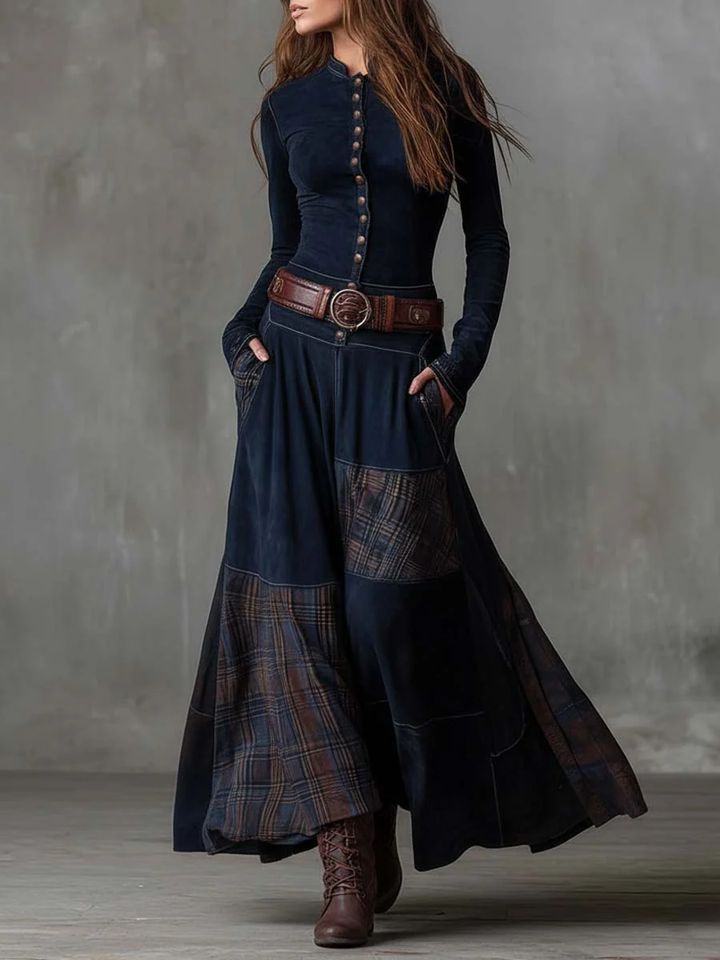 Feline - Softes Patchwork-Kleid