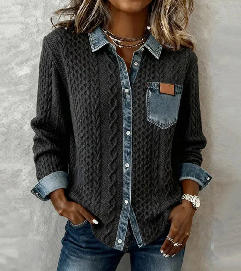 Tiralia - Strukturierter Strickpullover