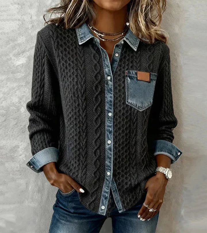 Tiralia - Strukturierter Strickpullover