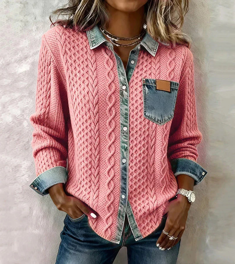 Tiralia - Strukturierter Strickpullover