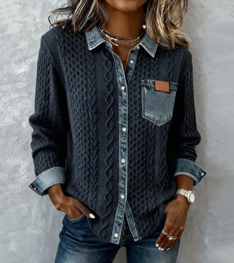 Tiralia - Strukturierter Strickpullover