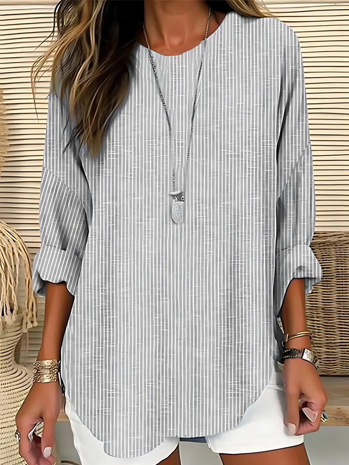 Wistera - gestreifte Bluse mit Soft-Touch-Finish