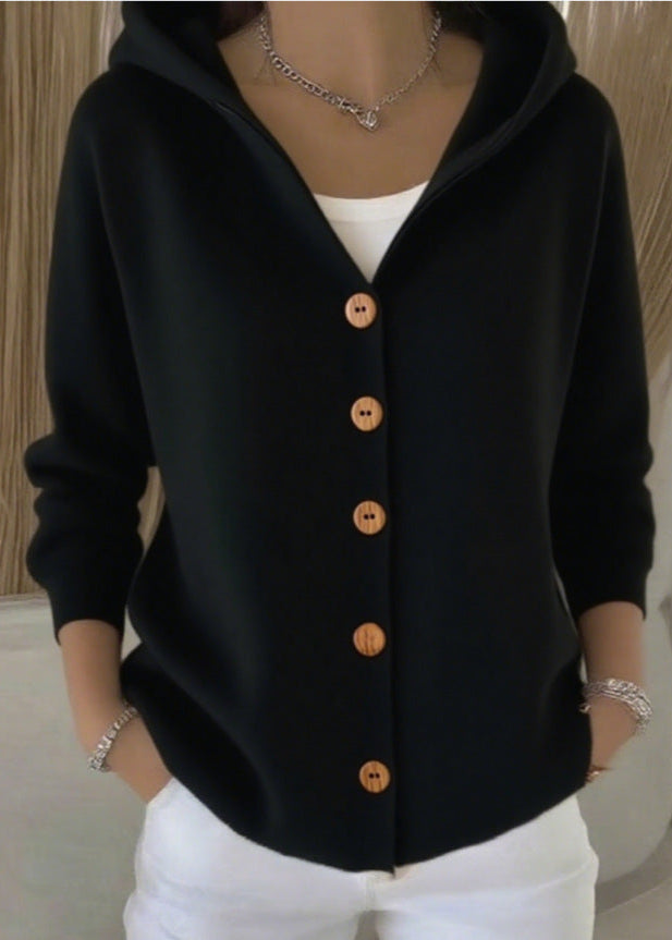 Alsira - Soft-Touch-Kapuzenstrickjacke