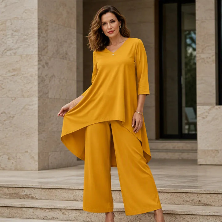 Laurivelle - Soft-Touch Plus-Size-Maxikleid
