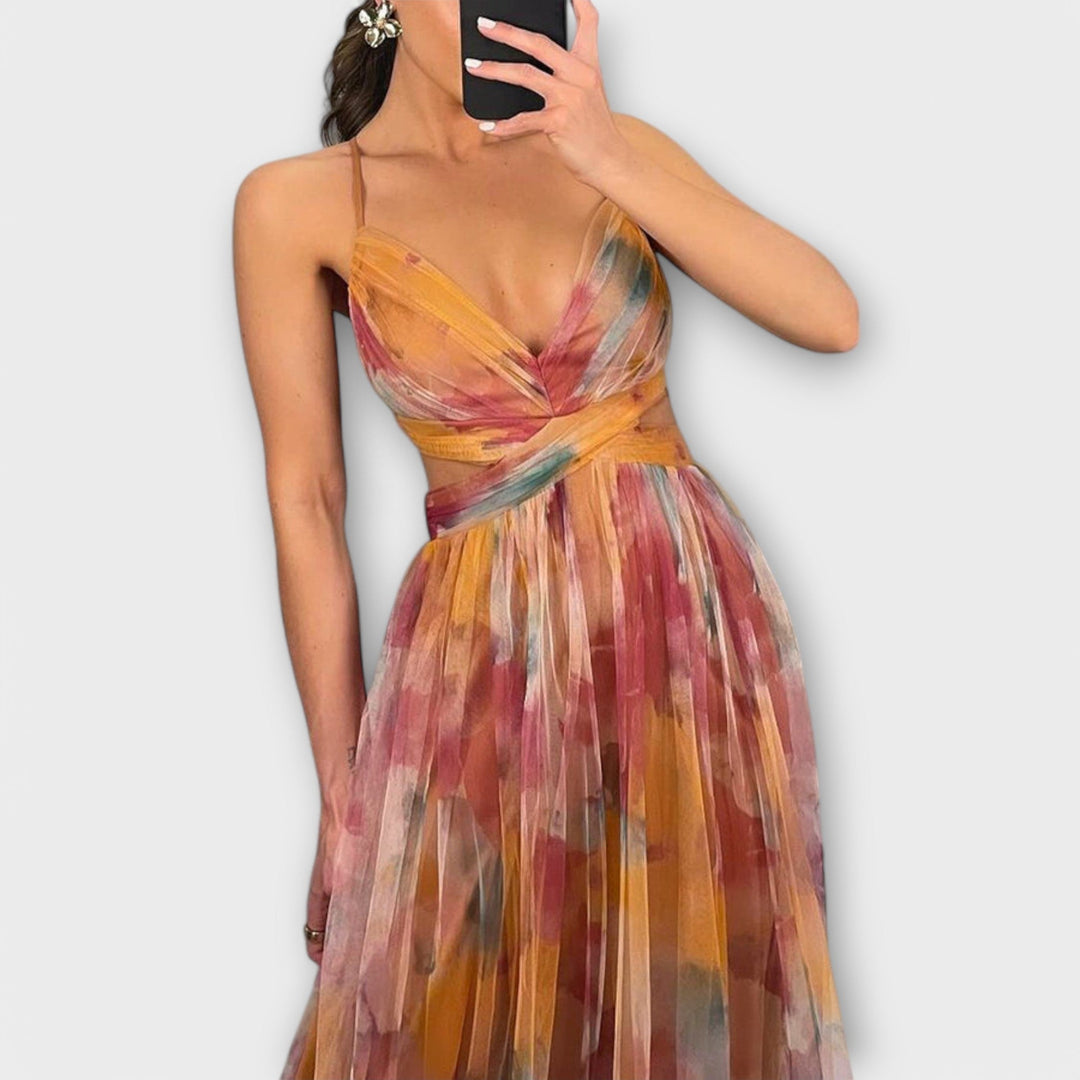 Veyna - figurformendes Maxikleid