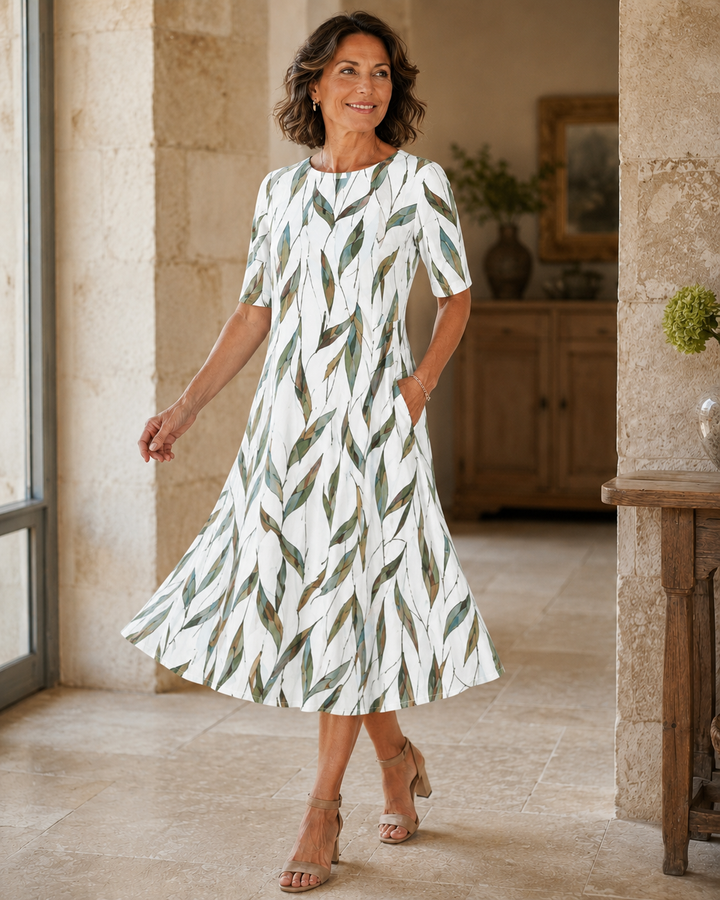 Hestia - Soft-Touch-Midikleid mit Blumenprint