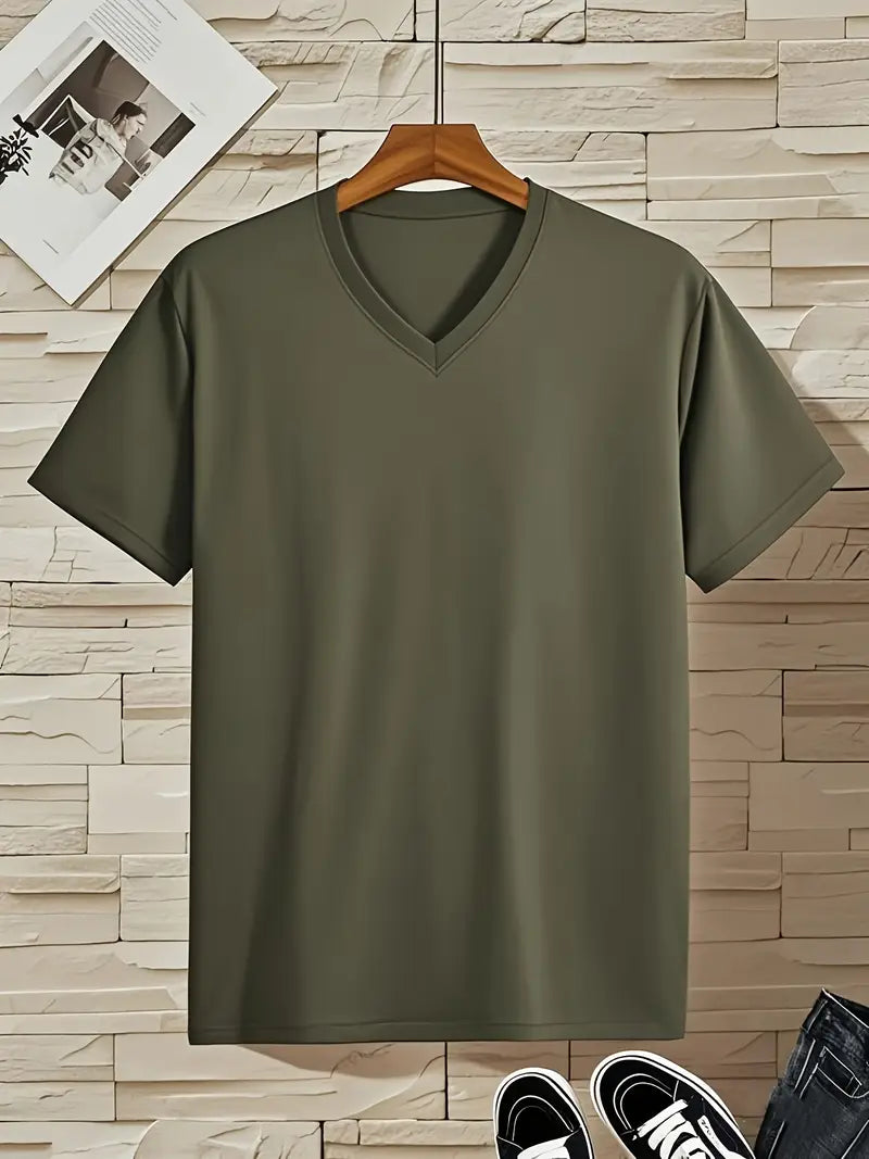 Trevor - Soft-Touch-T-Shirt mit V-Ausschnitt