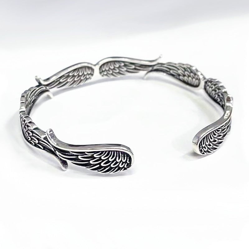 Raveya - Poliertes Engelsflügel-Armband