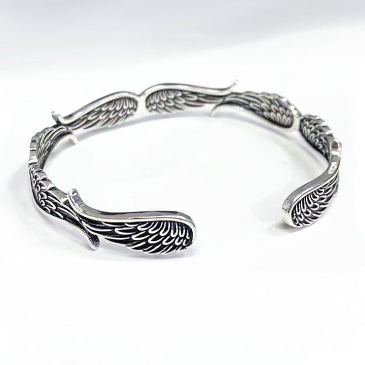 Raveya - Poliertes Engelsflügel-Armband