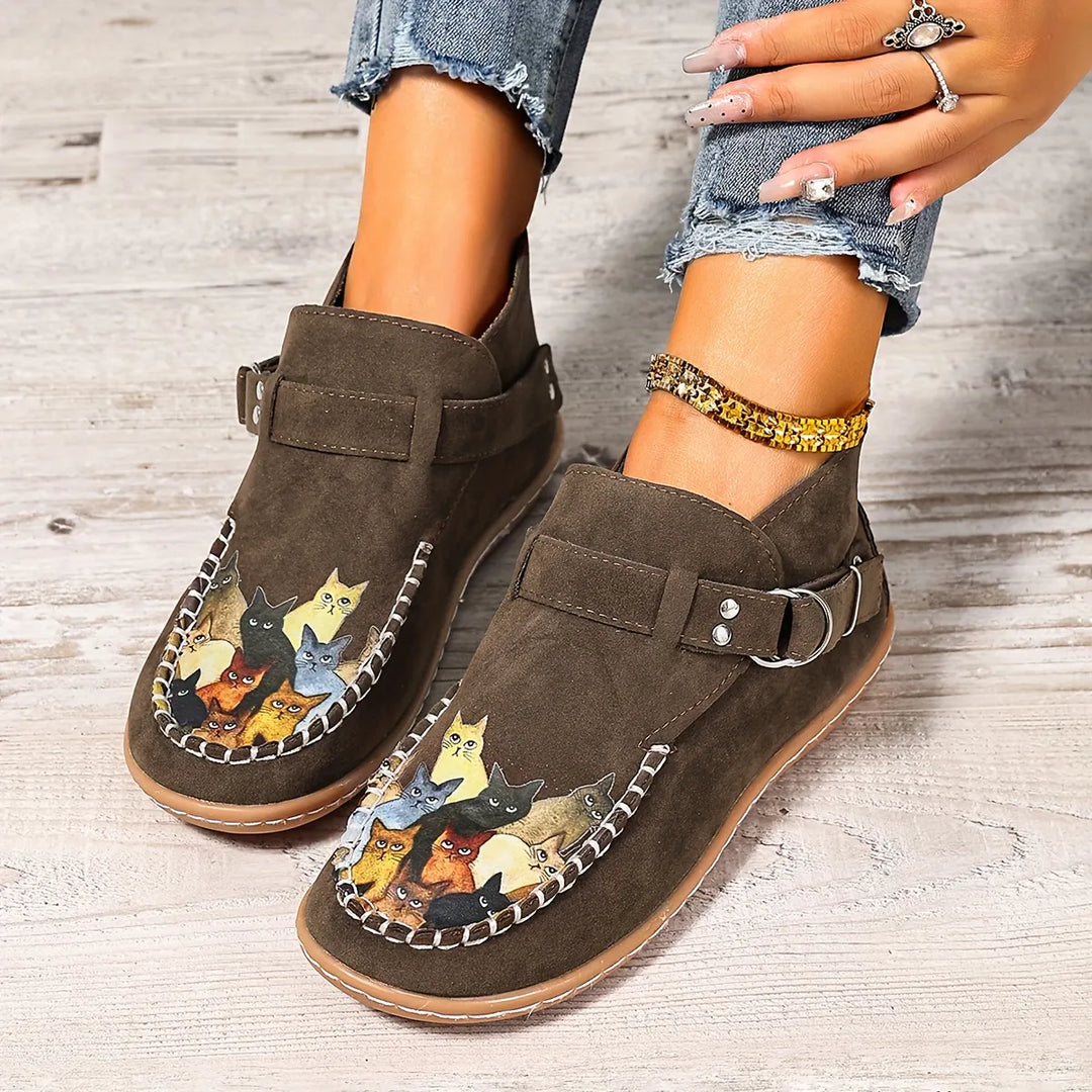 Cara - Bequemer Slipper mit Schnallendetail
