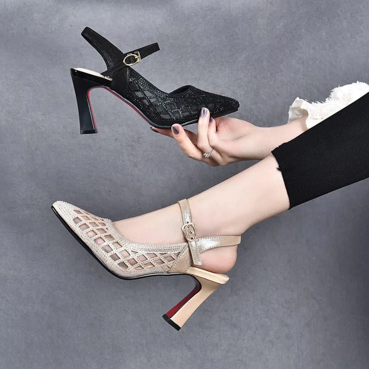 Delyse - Hochwertige Blockabsatz-Pumps