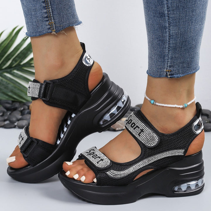 Marzena - Sportliche Plateau-Sandalen