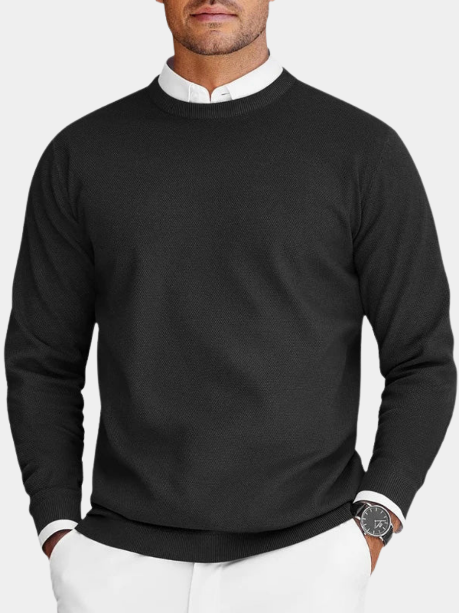 Corvyn - Soft-Touch Rundhals-Pullover