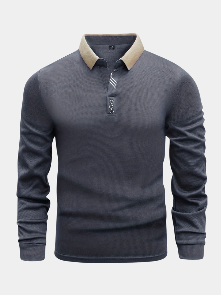 Arlixon - leichtes Langarm-Poloshirt