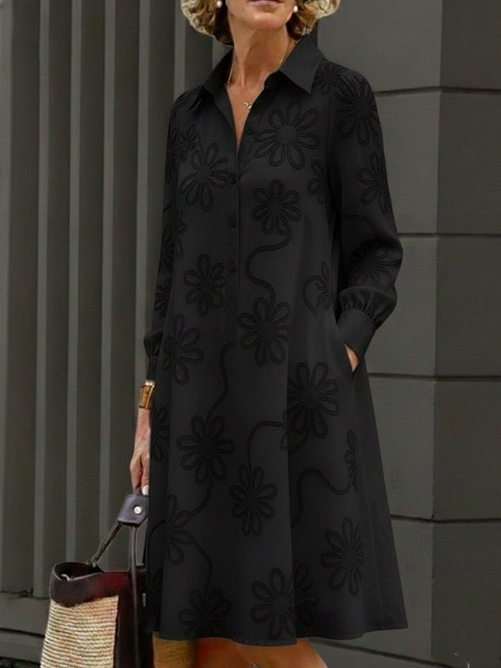 Sirelin - Softtouch-Midi-Hemdblusenkleid